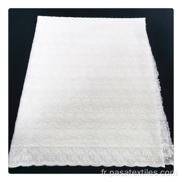 broderie sur tissu en mousseline de soie tissu brodé en tissu brodé